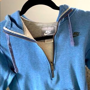 Nike 3/4 zip hoodie with pocket